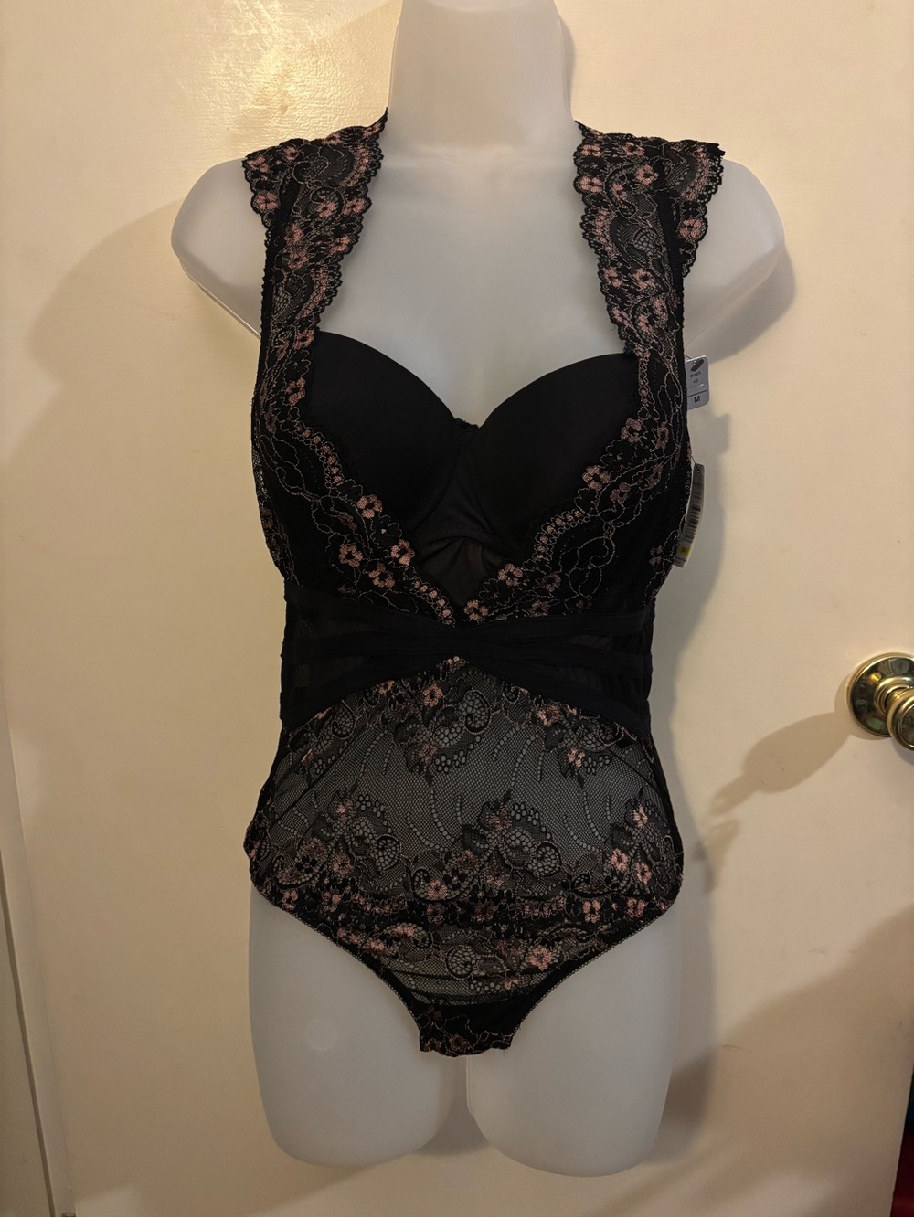 Black Lace Bodysuit NWT